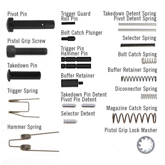 Eemann Tech Lower Small Parts Set AR15