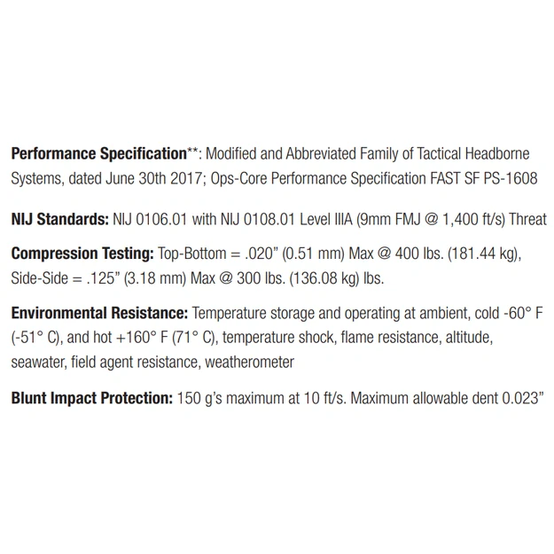 Ops-Core FAST SF Next Generation Headborne System