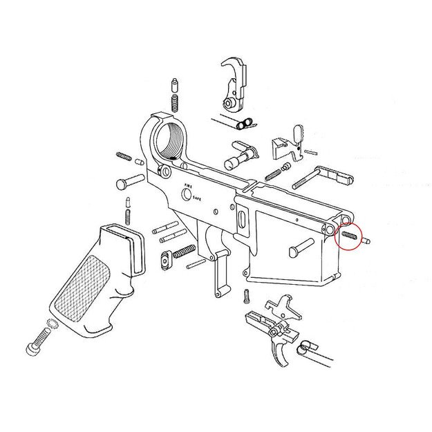 Eemann Tech Pivot Detent Spring AR15