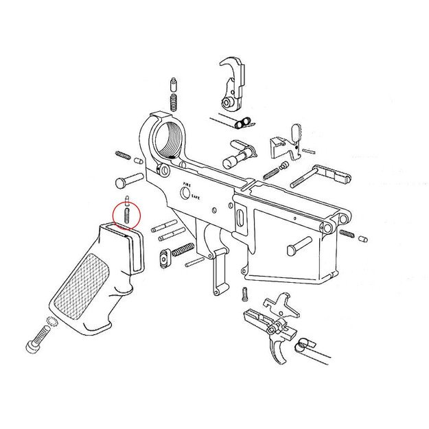 Eemann Tech Selector Detent Spring AR15