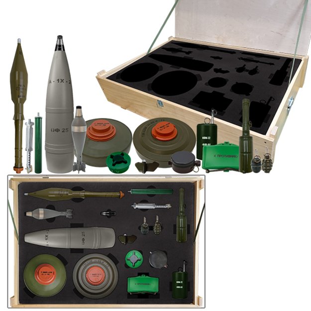 RF užtaisų atpažinimui rinkinys RUSSIAN ORDNANCE RECOGNITION CRATE