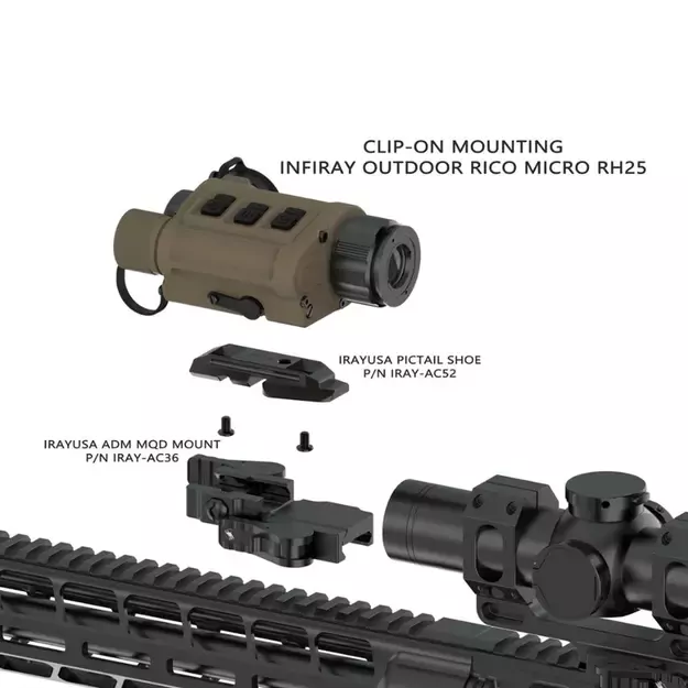 ADM RICO MICRO MQD laikiklis Iray AC36 2