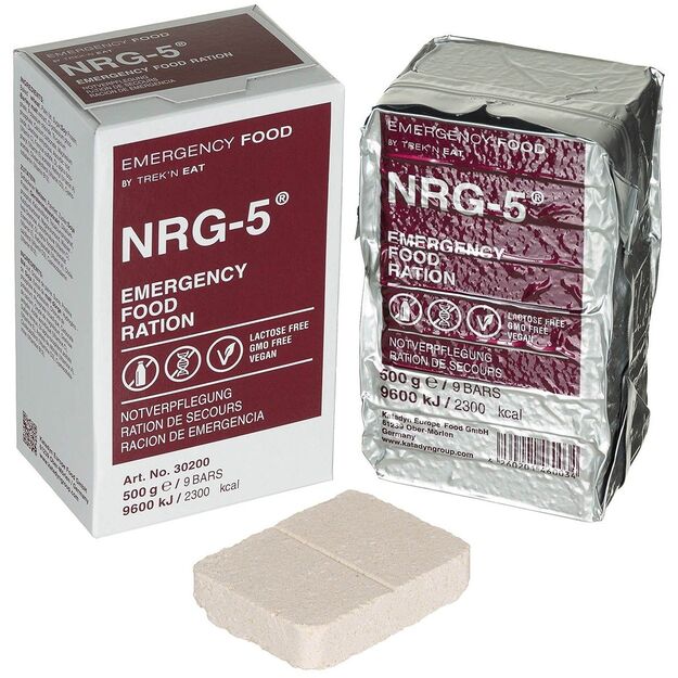 Išgyvenimo maisto paketas Emergency Rations NRG-5 