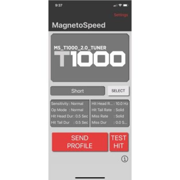 MagnetoSpeed T1000 Hit target indicator
