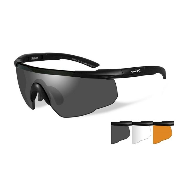 Taktiniai apsauginiai akiniai WileyX Saber 308 (3 lęšiai)